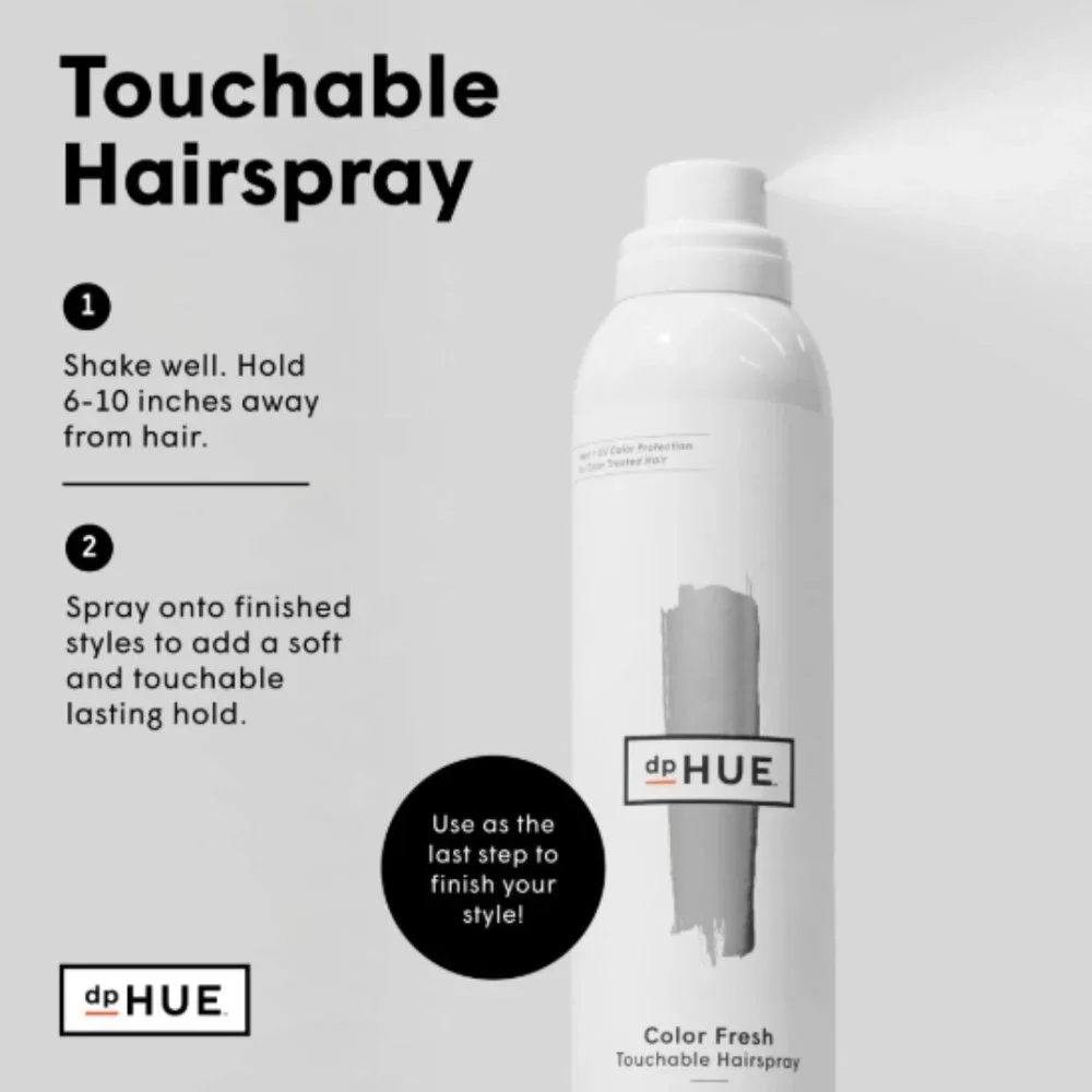 ❣️2/$36 NEW dpHUE Color Fresh Touchable Hairspray Full Size 8 Oz